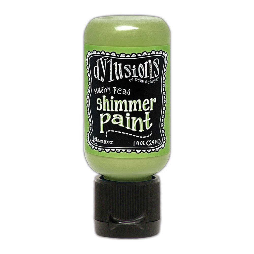 Ranger Dylusions 1oz Mushy Peas Shimmer Paint dyu81418*