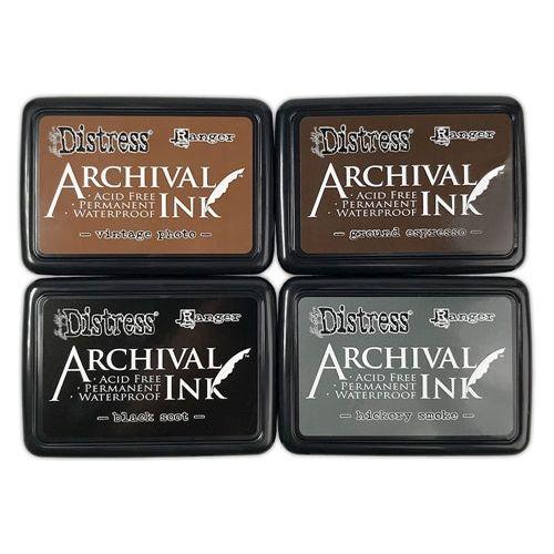 Tim Holtz Basics Distress Archival Ink And Reinkers Bundle ink pads