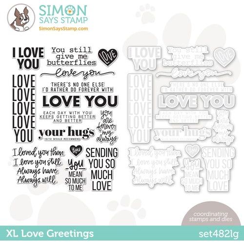 Simon Says Stamp Streaming Heart Wafer Dies S530 Love | Simon Says Wafer Dies | Crafting & Stamping Supplies from Simon Says Stamp