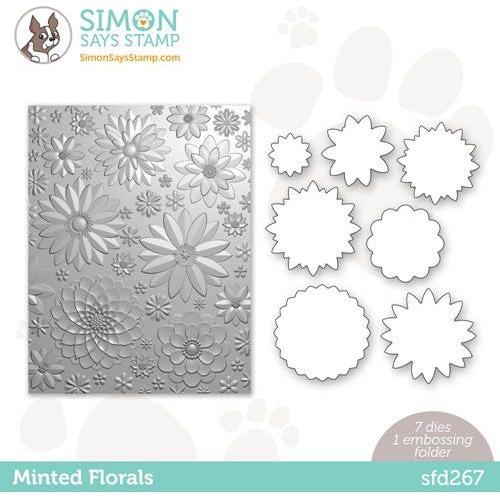 Simon Says Stamp Embossing Folder And Die Minted Florals