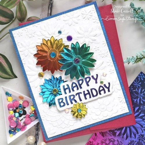 Simon Says Stamp Embossing Folder And Die Minted Florals