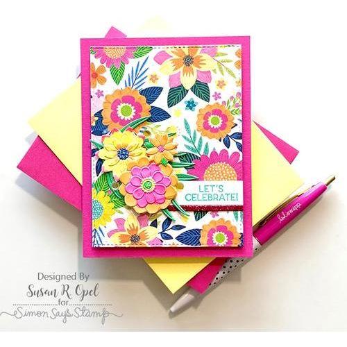 Simon Says Stamp Embossing Folder And Die Minted Florals