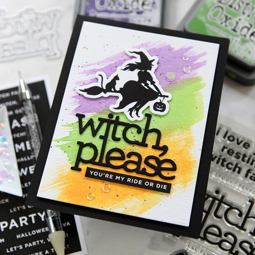 CZ Design Witch Please Bundle set820wp Cheering for You Halloween Card