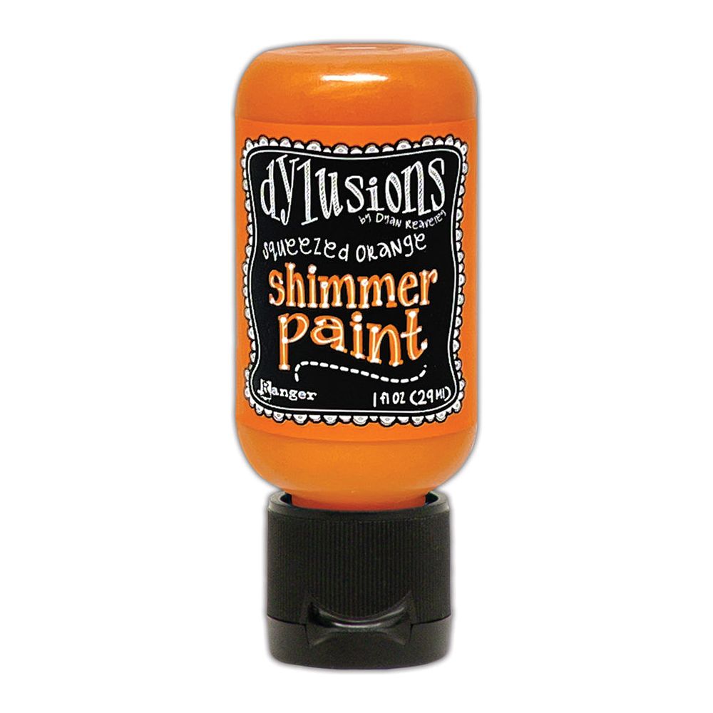 Ranger Dylusions 1oz Squeezed Orange Shimmer Paint dyu81463*