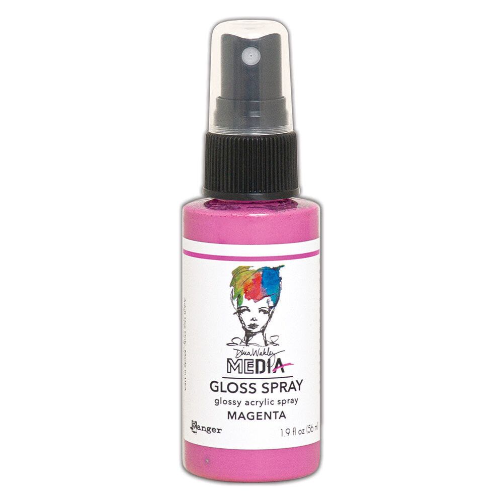 Dina Wakley Ranger Magenta Media Gloss Spray mdo68518