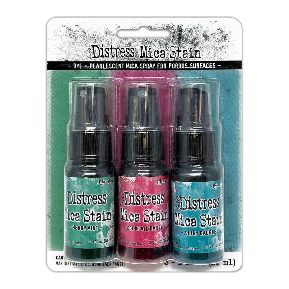 Tim Holtz Distress Holiday Mica Stain Set 4 Ranger tsck81166