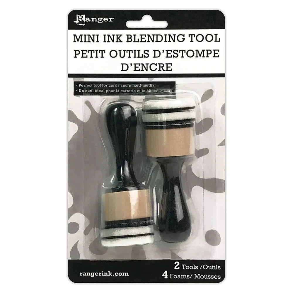 Tim Holtz Medium 6 x 10 Distress Zipper Bag And 6 Blending Tools Bundle Mini Ink Blending Tool