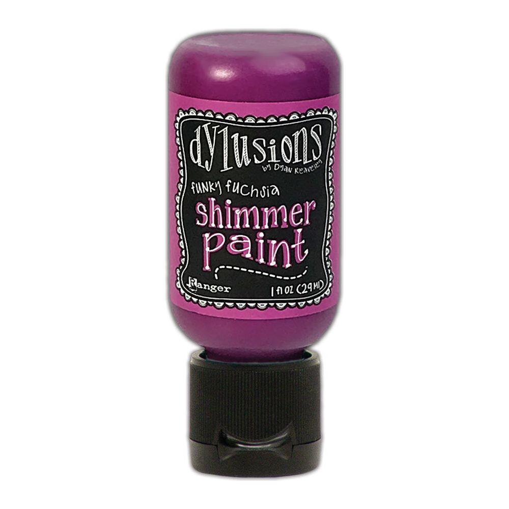 Ranger Dylusions 1oz Funky Fuchsia Shimmer Paint dyu74427