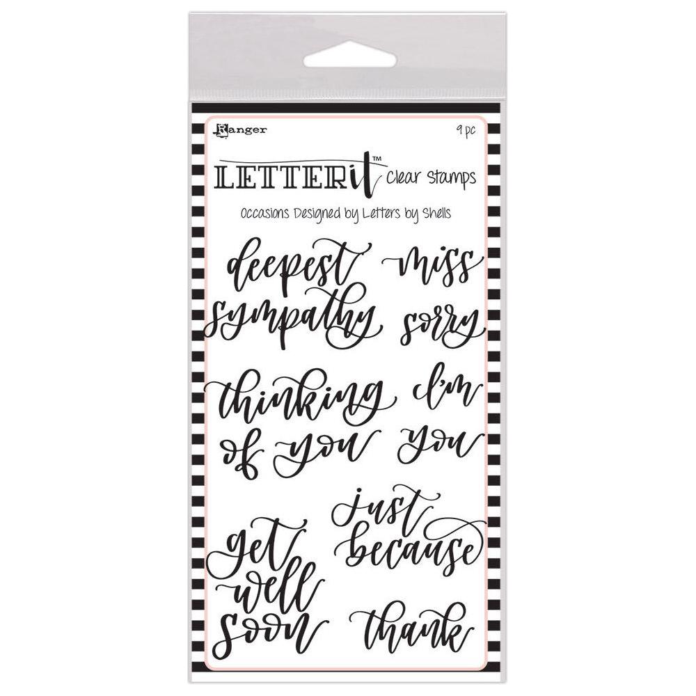 Ranger Occasions Letter It Stamp Set lec63124