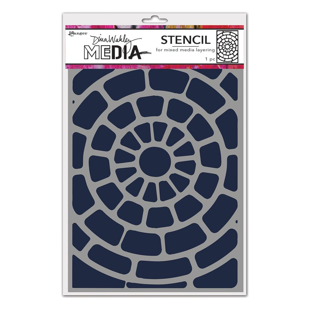 Dina Wakley Cover Media Stencil Ranger mds81593