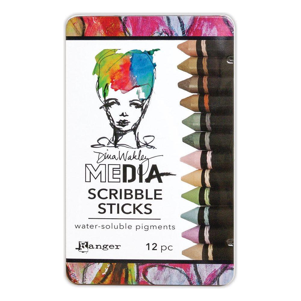 Dina Wakley Ranger Scribble Sticks 3 Media mda65944