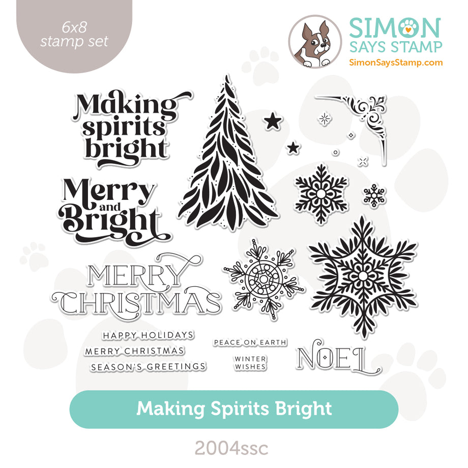 Spirit of Christmas clear stamp and die set