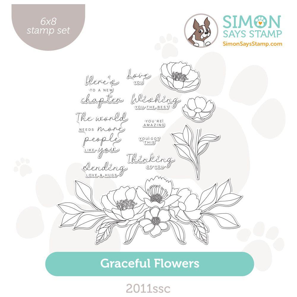 Simon Says Clear Stamps Graceful Flowers 2011ssc