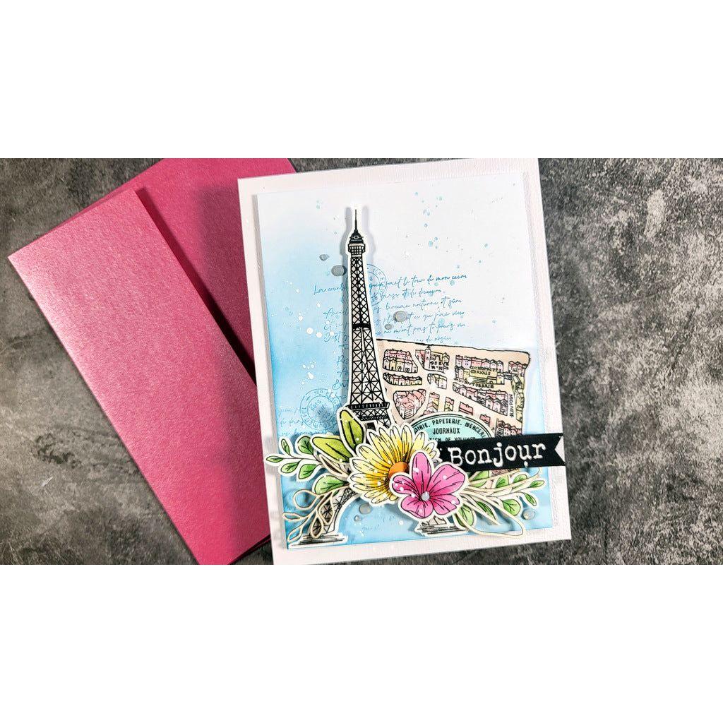 Stamperia Create Happiness Oh La La Tour Eiffel Clear Stamps wtk174 bonjour | color-code:ALT03