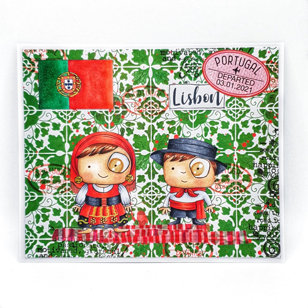 AALL & Create Lisbon Portugal A6 Clear Stamps aall1013 Lisbon card