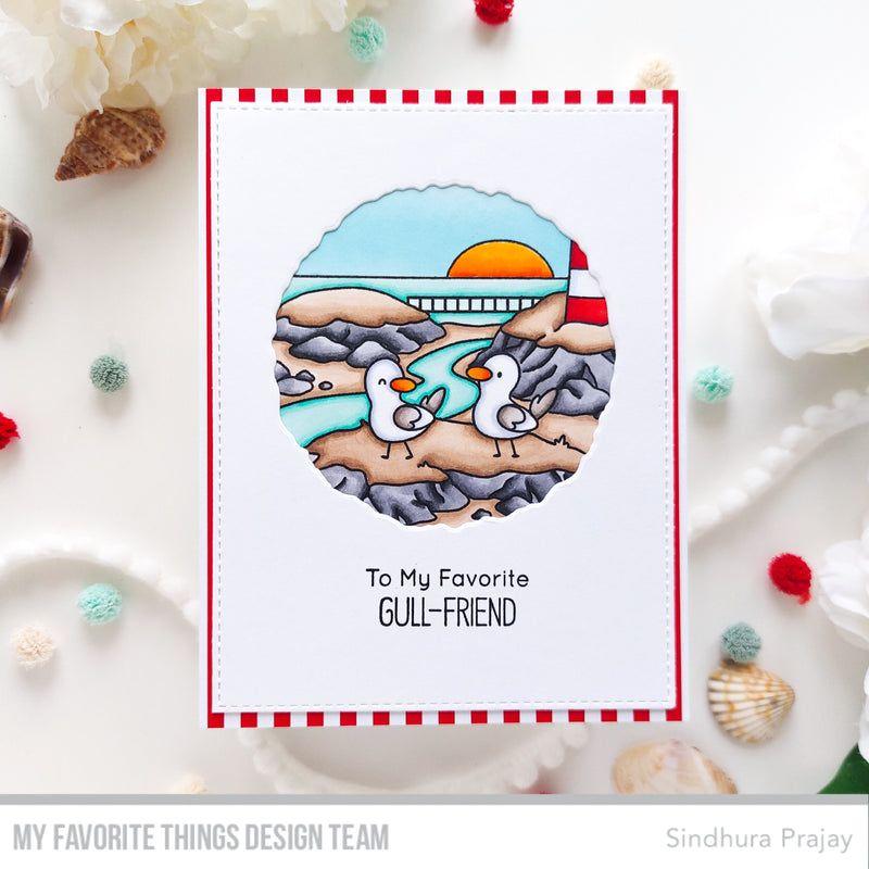 My Favorite Things Lighthouse Gnomes Clear Stamps jb009 gull friend | color-code:alt1