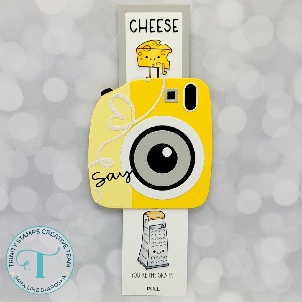 Trinity Stamps Insta-Snap Instant Camera Die Set tmd-278 Cheese you're the gratest card