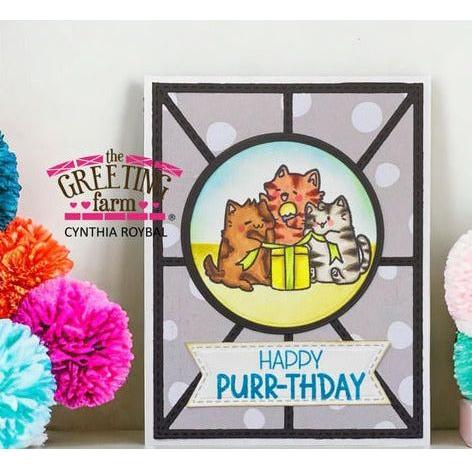 The Greeting Farm Birthday Cats Clear Stamps Purr-thday | color-code:ALT03