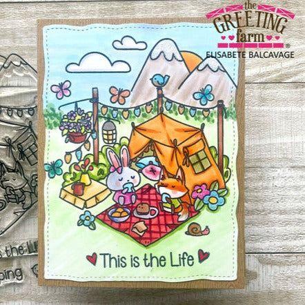 The Greeting Farm Gone Glamping Clear Stamps This is the Life | color-code:ALT02