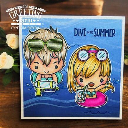 The Greeting Farm Poolside Vibes Clear Stamps Summer | color-code:ALT01