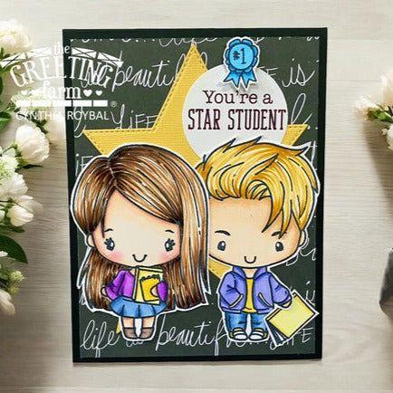 The Greeting Farm School Couple Clear Stamps Star Student | color-code:ALT01