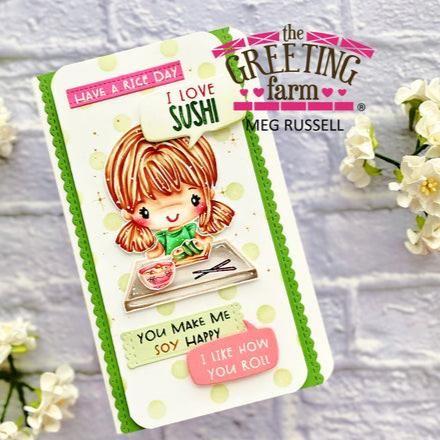 The Greeting Farm Anya Loves Sushi Clear Stamps How You Roll | color-code:ALT03