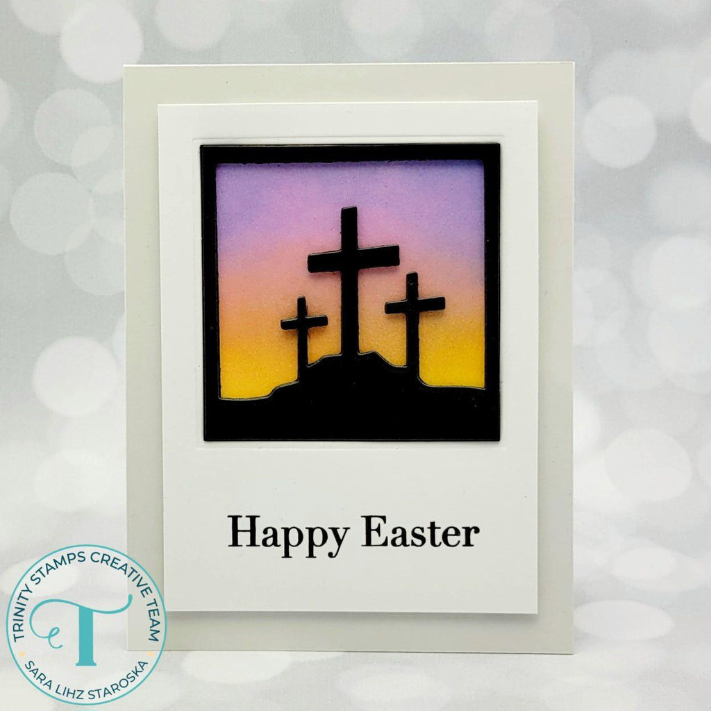 Trinity Stamps Crosses Cut-Out Die Set tmd-283 He Is Risen Easter Card