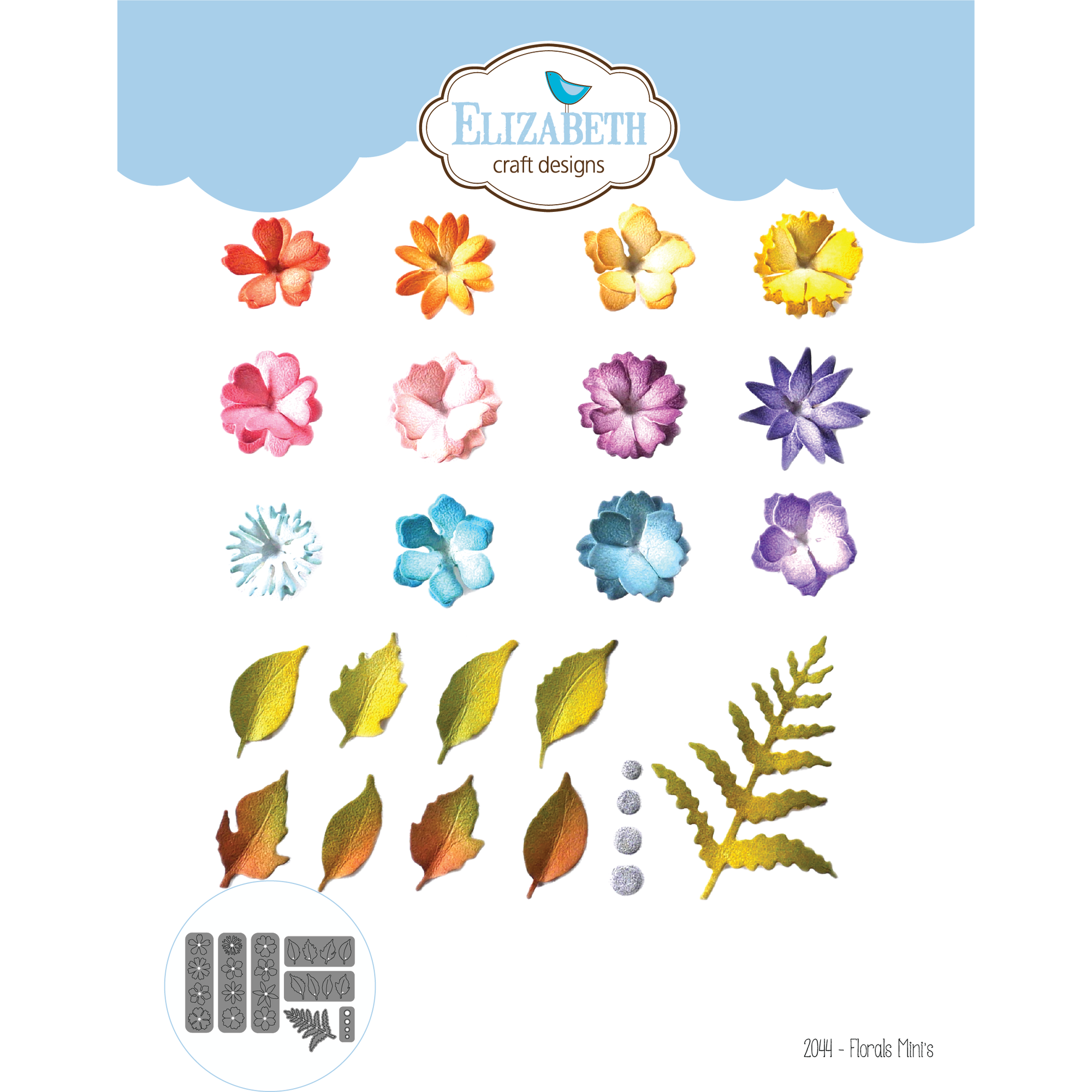 Miniature Flowers: DIGITAL DOWNLOAD DIY CRAFT PROJECT, SVG PDF TEMPLATES —  Amanda McGee Designs