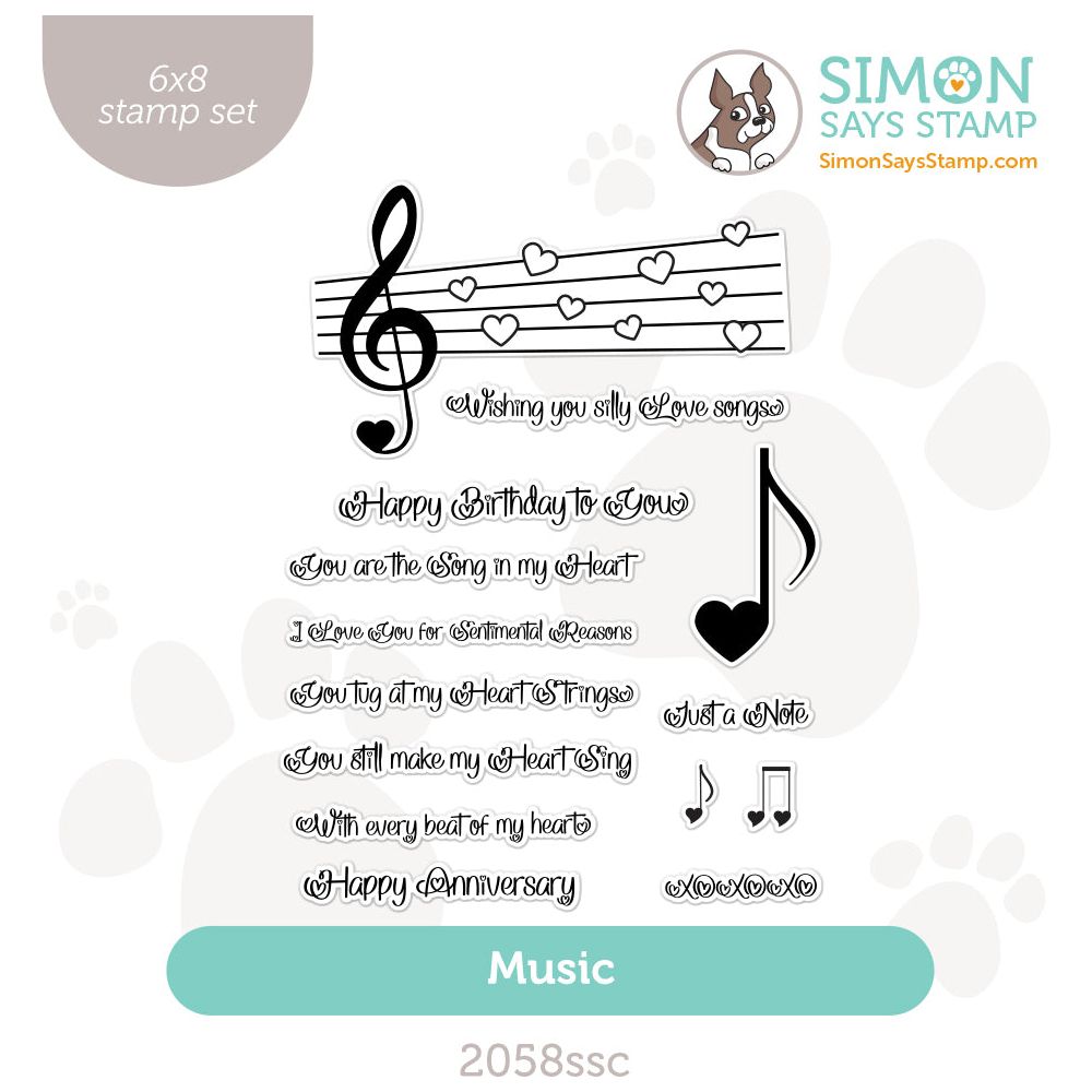 Simon Says Clear Stamps Music 2058ssc Cheering for You