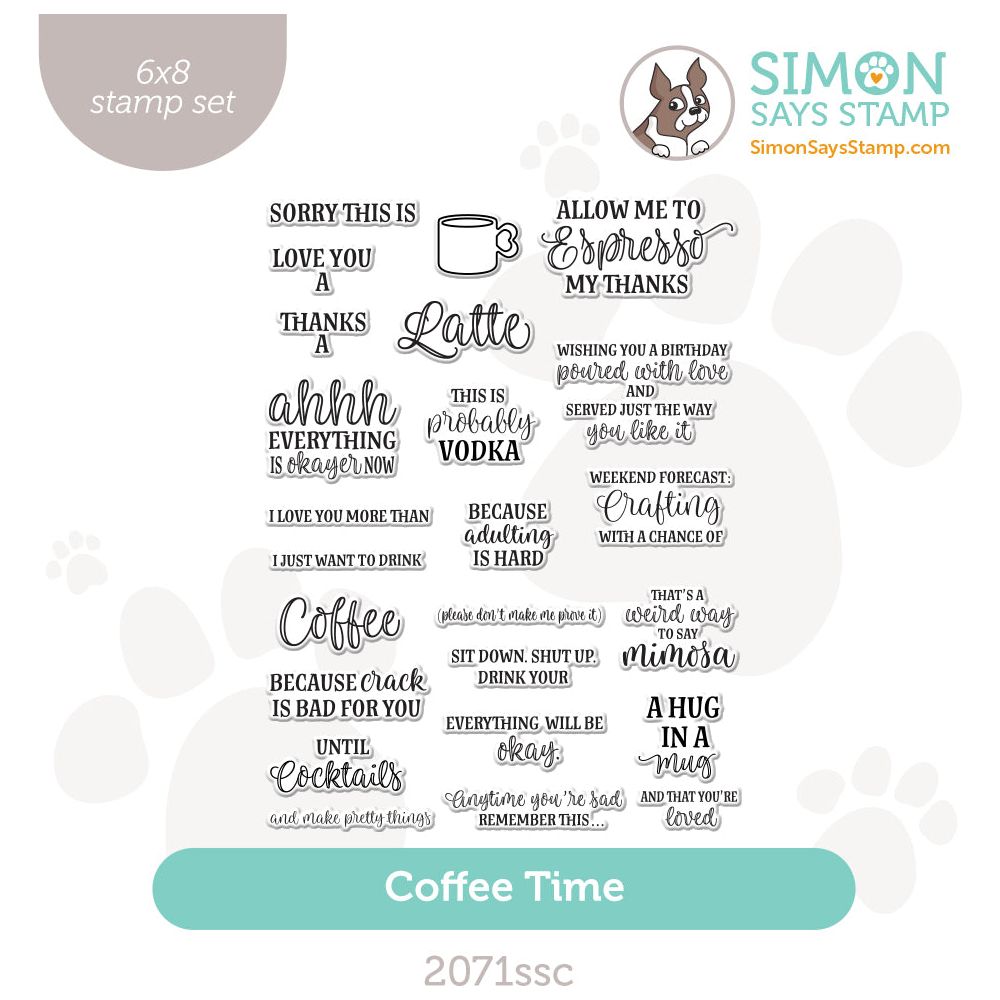 Simon Says Clear Stamps Coffee Time 2071ssc Stamptember