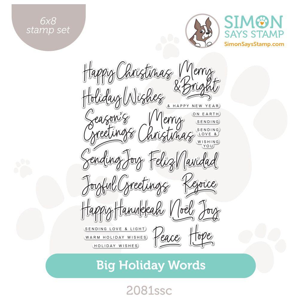 Simon Says Clear Stamps Big Holiday Words 2081ssc Stamptember