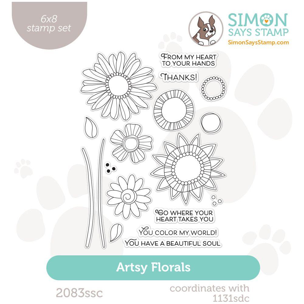 Simon Says Clear Stamps Artsy Florals 2083ssc Sweet Wishes