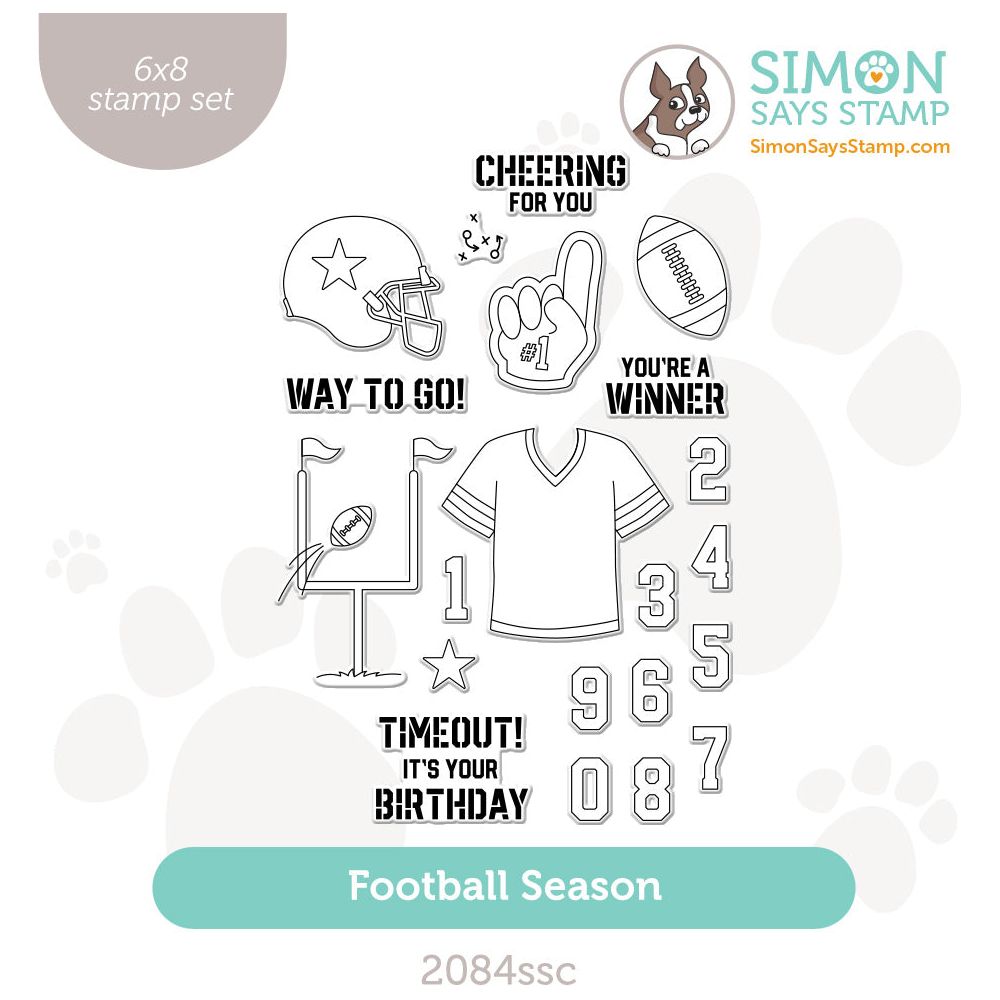 Simon Says Clear Stamps Football Season 2084ssc Cheering for You