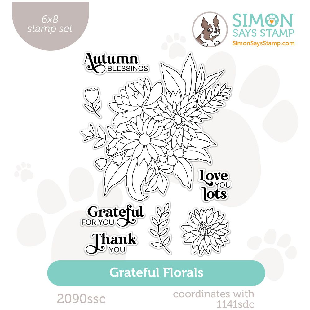 Simon Says Clear Stamps Grateful Florals 2090ssc Stamptember