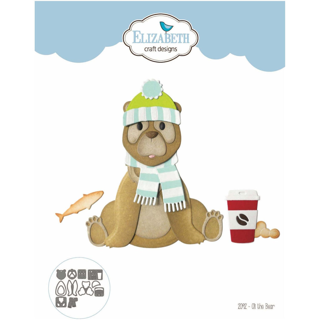 Elizabeth Craft Designs Oli the Bear Dies 2092