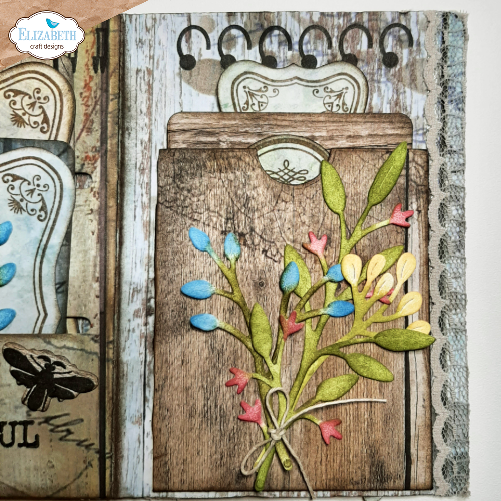 Elizabeth Craft Designs Postage Stamps Dies Everything's Blooming