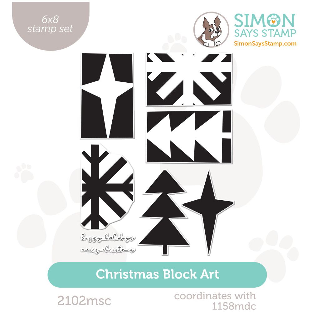 Simon Says Clear Stamps Christmas Block Art 2102msc Stamptember