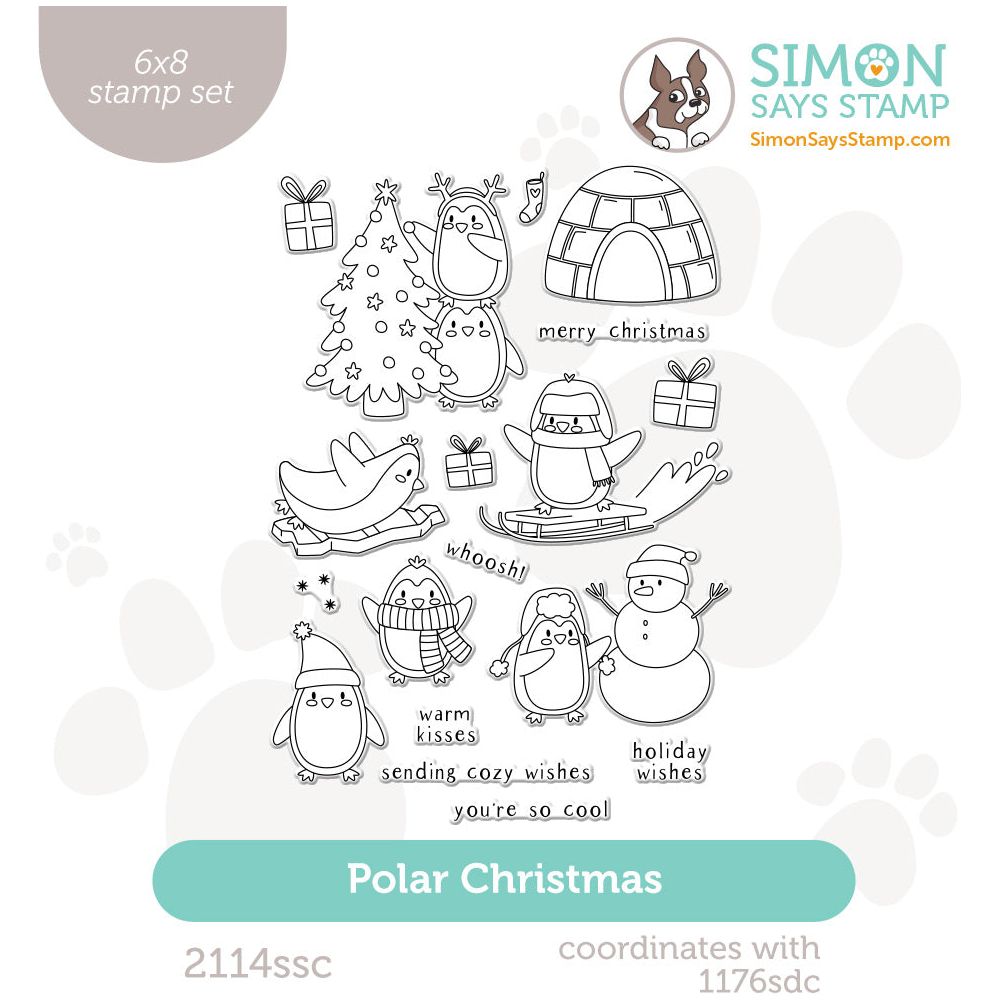 Simon Says Clear Stamps Polar Christmas 2114ssc Sweet Wishes