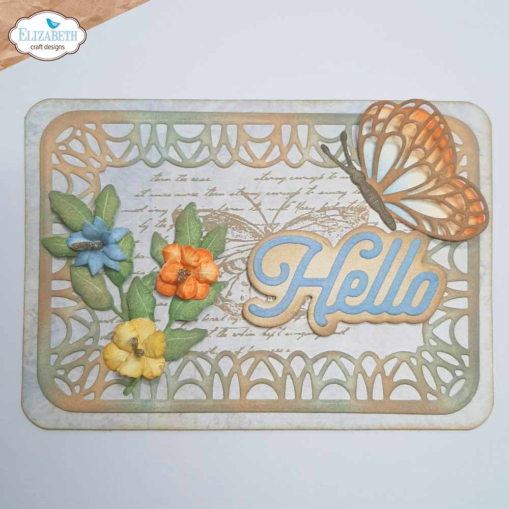 Elizabeth Craft Designs Layered Greetings 1 Dies 2122 hello