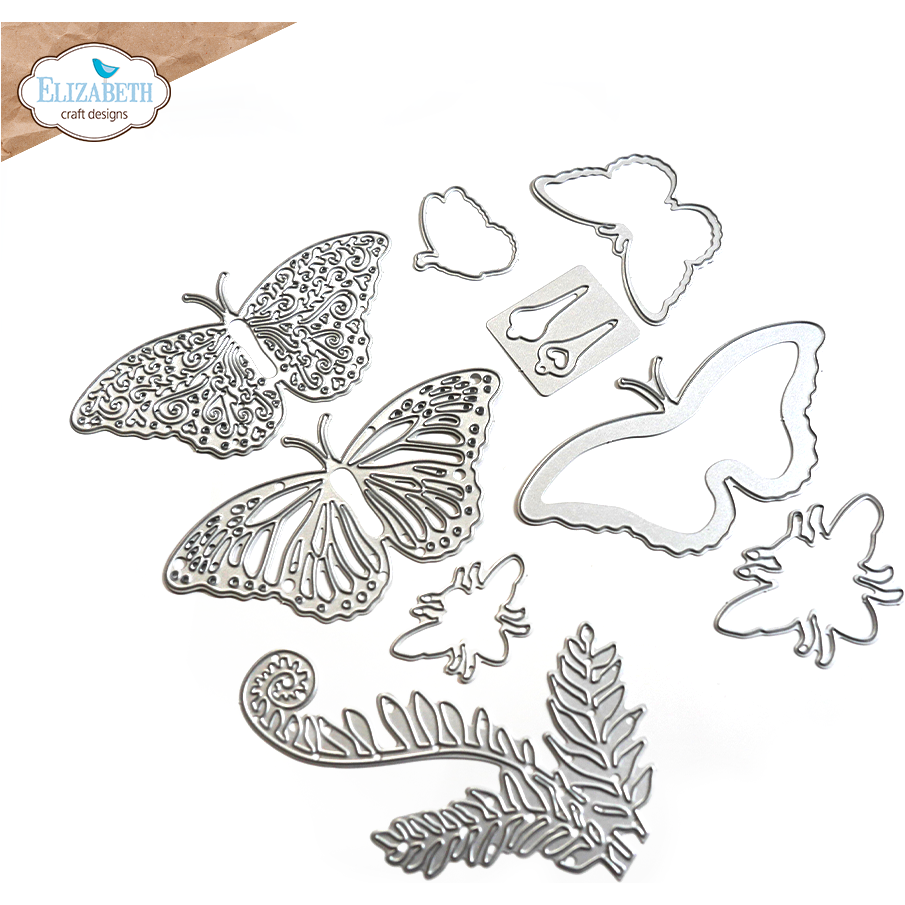 Elizabeth Craft Designs Layered Butterfly Dies 2134 pieces