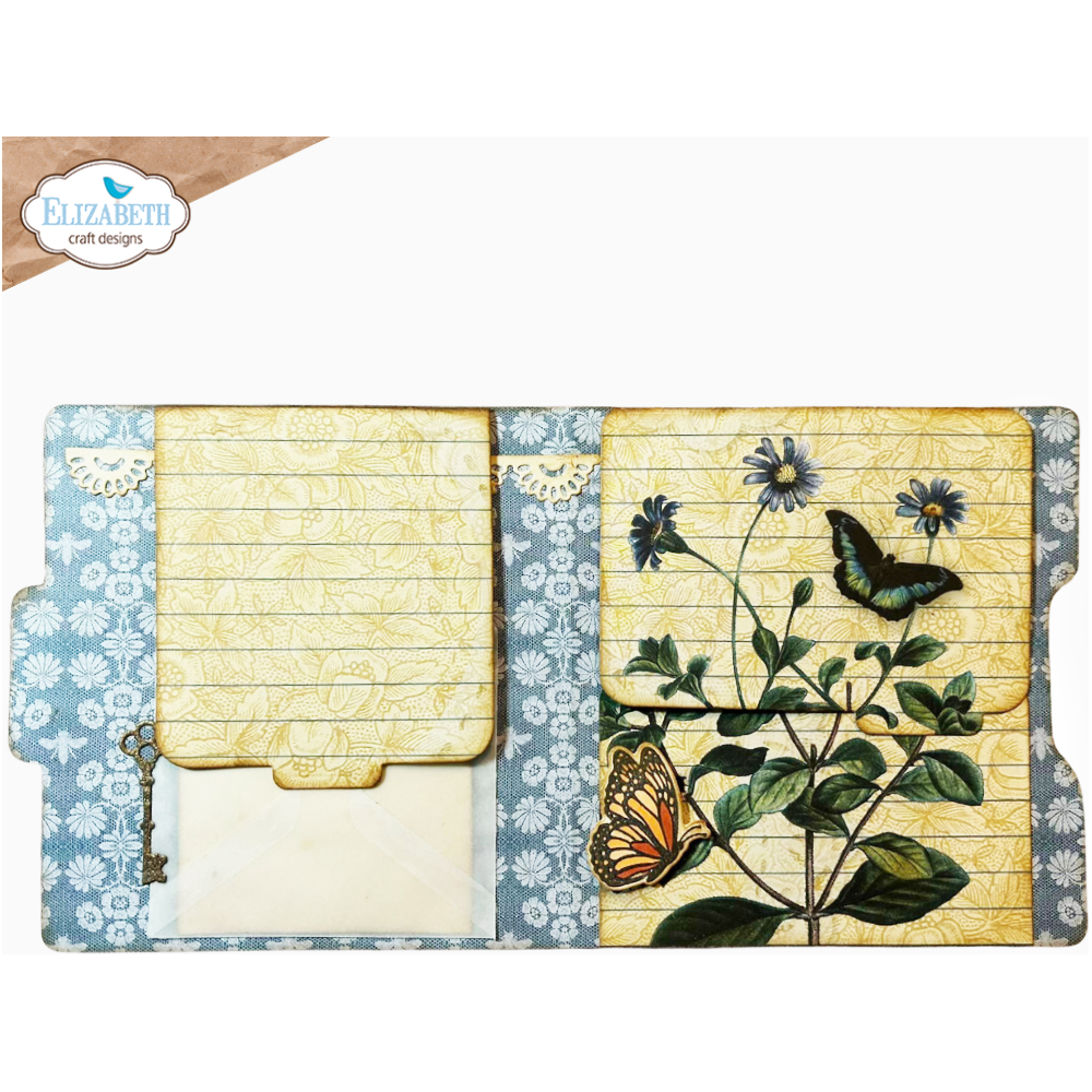 Elizabeth Craft Designs Layered Butterfly Dies 2134 notebook