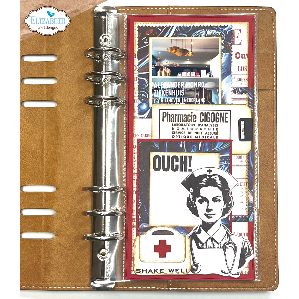 Elizabeth Craft Designs Pocket Page Fillers 3 Full-Size Page Dies 2147 nurse