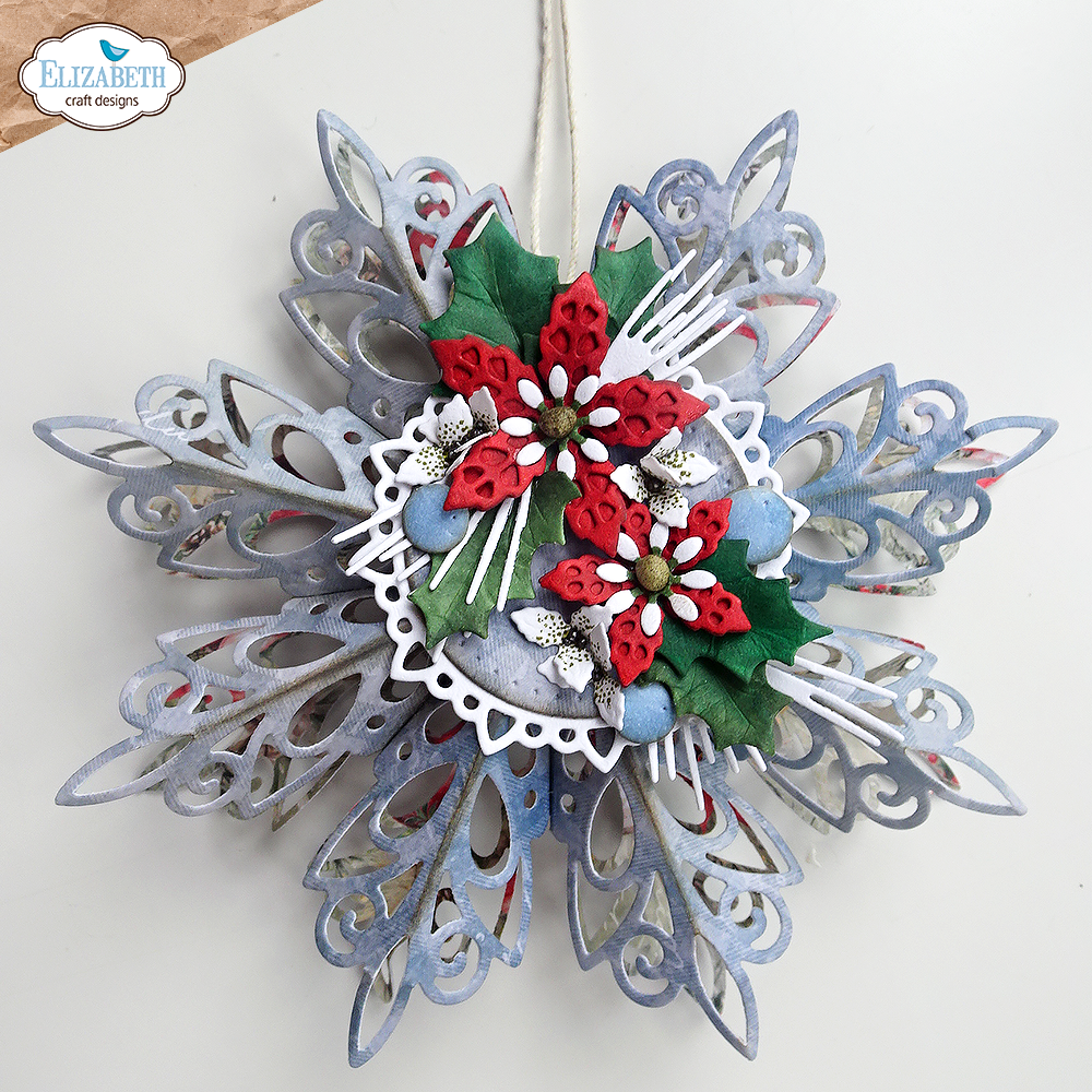 Elizabeth Craft Designs Joyous Ornament Stars 1 Dies 2157 bauble