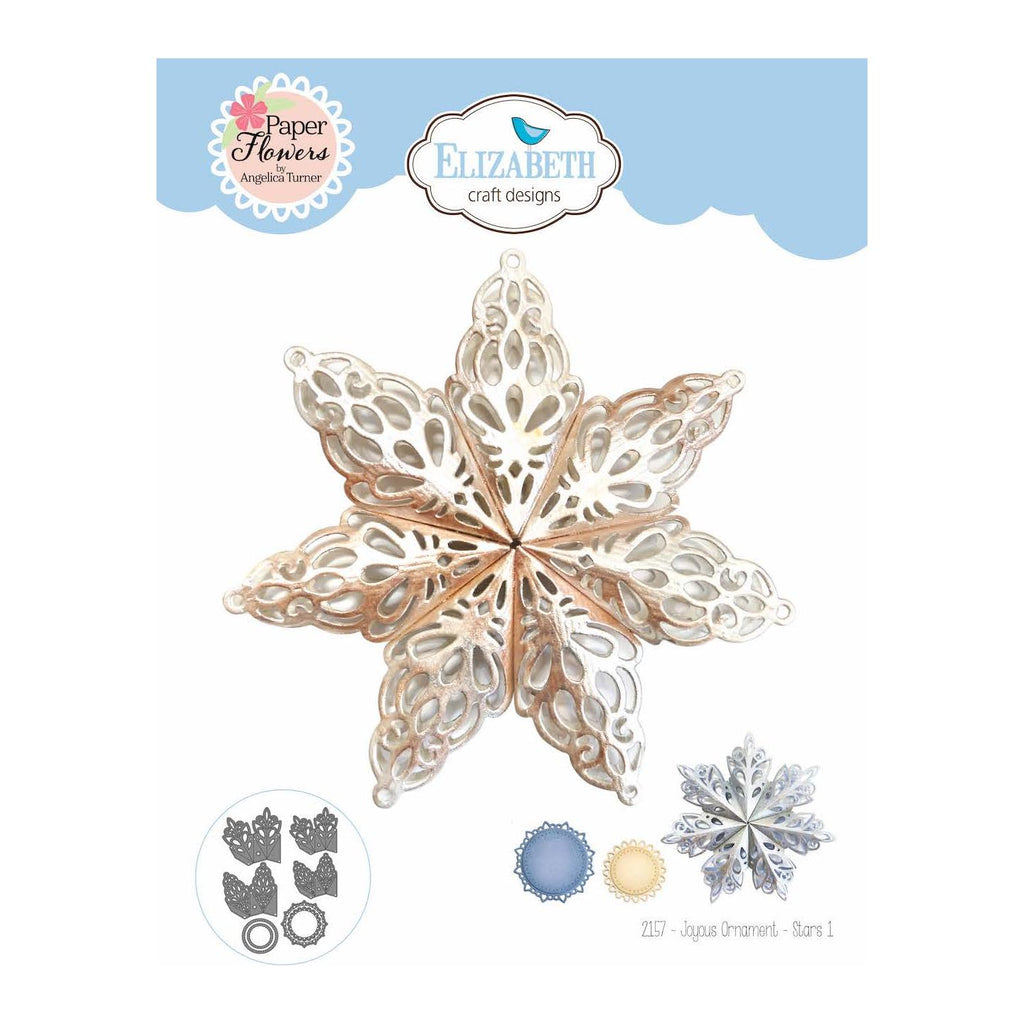 Elizabeth Craft Designs Joyous Ornament Stars 1 Dies 2157