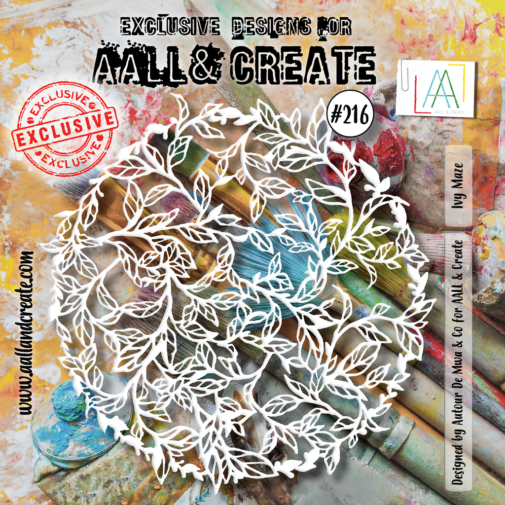 AALL & Create Ivy Maze 6x6 Stencil 216