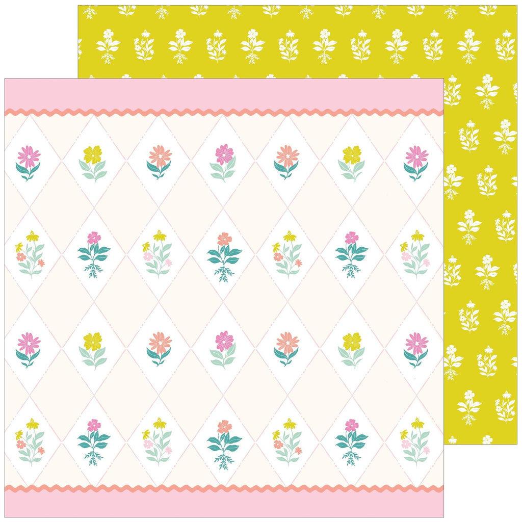 Pinkfresh Studio Picture Perfect 12 x 12 Paper Pack 230924 HAPPINESS BLOOMS