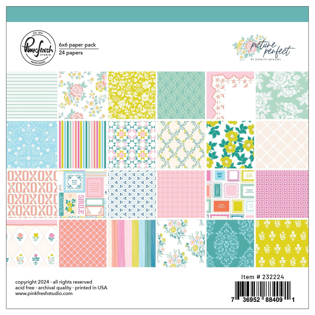 Pinkfresh Studio Picture Perfect 6 x 6 Paper Pack 232224