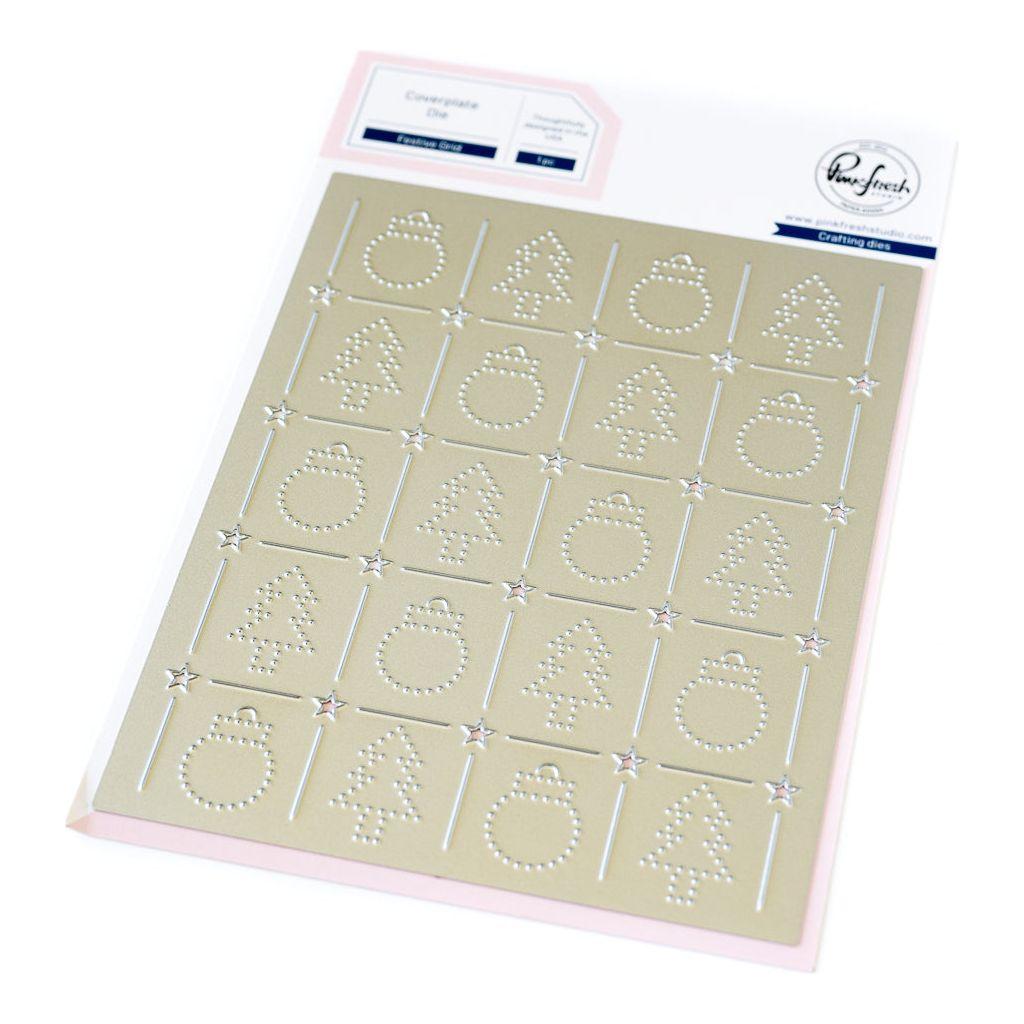 Pinkfresh Studio Festive Grid Coverplate Die 254624