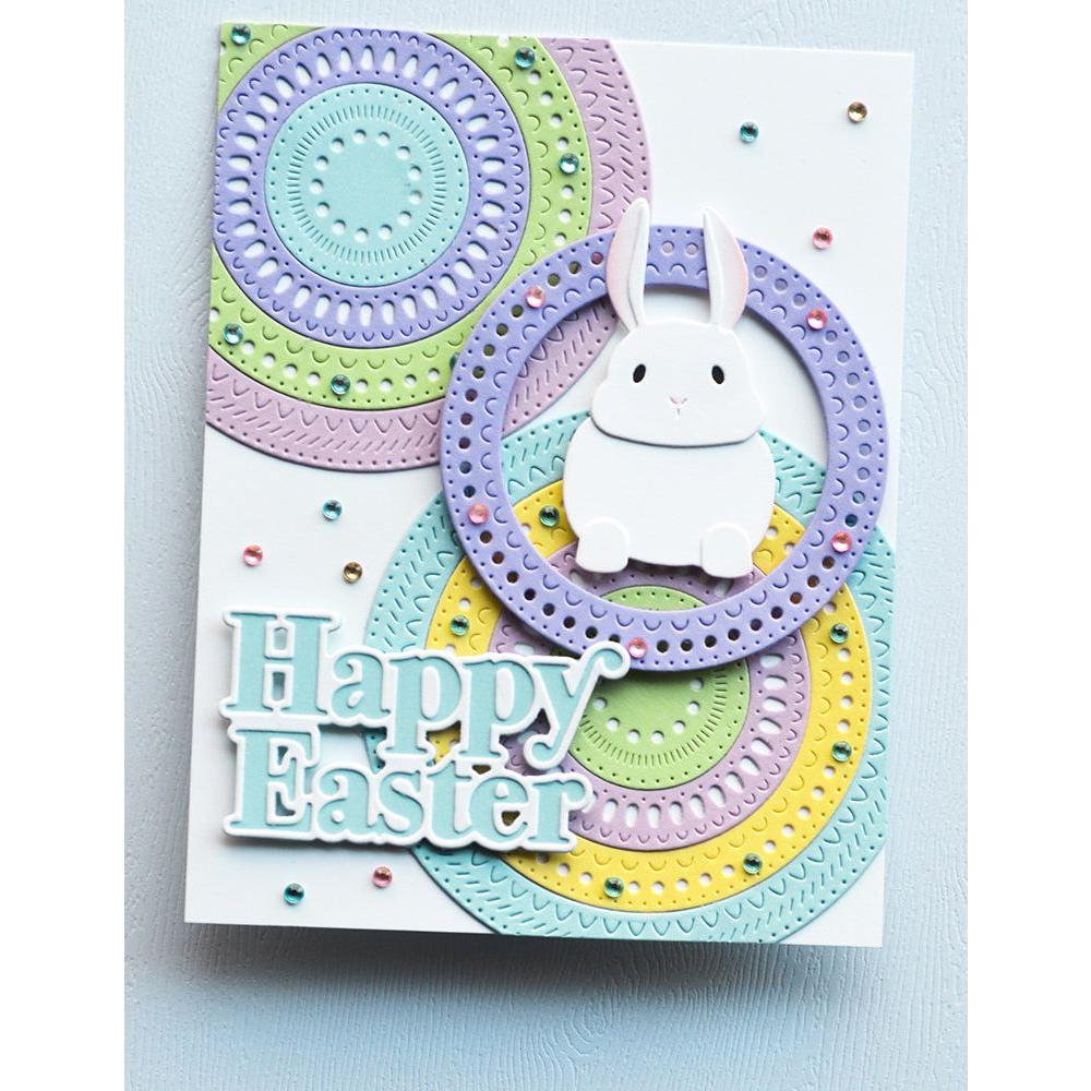 Poppy Stamps Proper Happy Easter Dies 2567 bunny