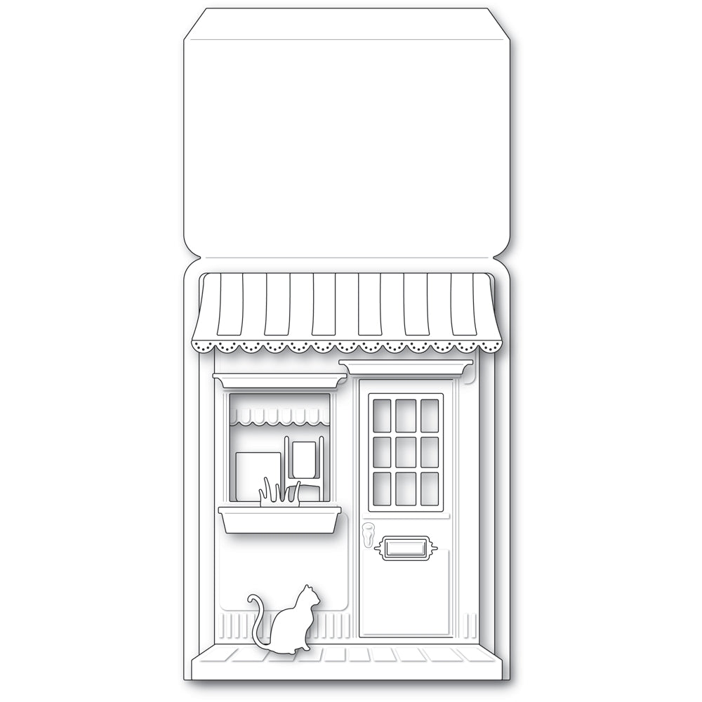 Poppy Stamps Corner Shoppe Pop Up Easel Set Dies 2623